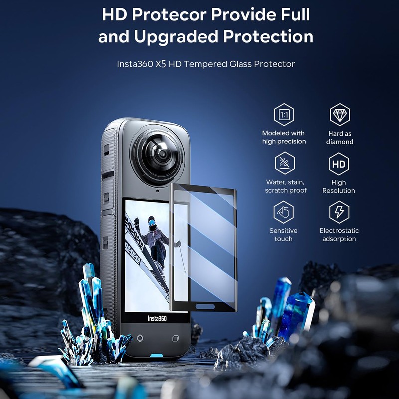debous Insta 360 X5 Screen Protector for Insta360 X5 X