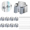 PAMIYO Broom Holder Wall 8 Pieces Tool Holder Hook Rail
