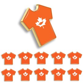 50/Pcs Orange Shirt Lapel Pins 1 “ -Tshirt Shaped Shirt Pins Canada Native awareness Brooch Badge Souvenir ForKids Child Clothes Bags Hats