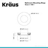 KRAUS Mounting Ring in Chrome