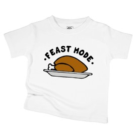 The Spunky Stork Little Boy Girl Feast Mode Funny Thanksgiving Turkey Day Outfit