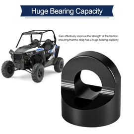 Hutexico UTV Tow Hook for Polaris RZR Turbo XP 4 1000 2014-2020, Aluminum, Black, Vehicle Mount