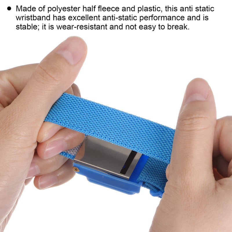 MECCANIXITY Anti Static Wrist Strap, ESD Antistatic Bracelet Adjustable Cordless