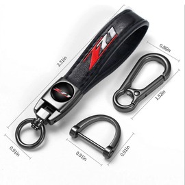 Wwjianchangior Leather keychains for Z71 Chevy Colorado Silverado 71 all models Metal Keyring Car Accessories,Key chain Keyrings for Men and Women Family Present Key Ring