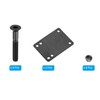 PATIKIL Skateboard Riser Pads Screws Set, 2 Pack 3mm Rubber