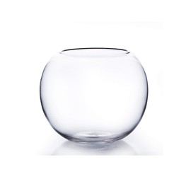 WGV Bowl Glass Vase, Diameter 8", Height 6.5", Open Width 3.75", (Multiple Sizes Choices) Clear Bubble Planter Terrarium Fish Bowl for Wedding Event Home Decor, 1 Piece (VBW0008)