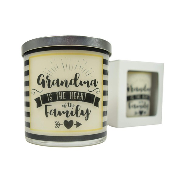 Grandma Is The Heart Of The Family Candle - Natural