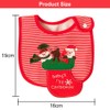 BASTOUR Christmas Baby Bib, Christmas Waterproof Bib, Christmas Bib, First