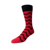 Love Sock Company Organic Cotton Fun Stripes Red Black Dress