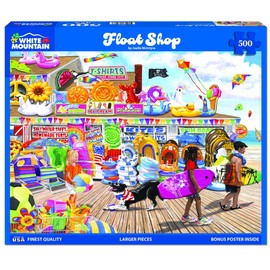 White Mountain Puzzles - Float Shop - 500 Piece Jigsaw Puzzle