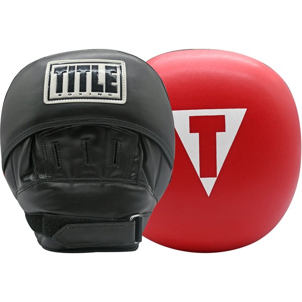 Title Boxing Double-Stuffed Jumbo Training Punch Mitts - Black/Red