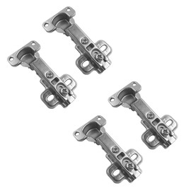 Set of 4 Hinges for Cabinet Doors - 105° Opening Angle - Cabinet Hinges Diameter 35 mm - Cabinet Door and Kitchen Cabinet Hinges - Door Hinges - Furniture Hinges for Corner Stop