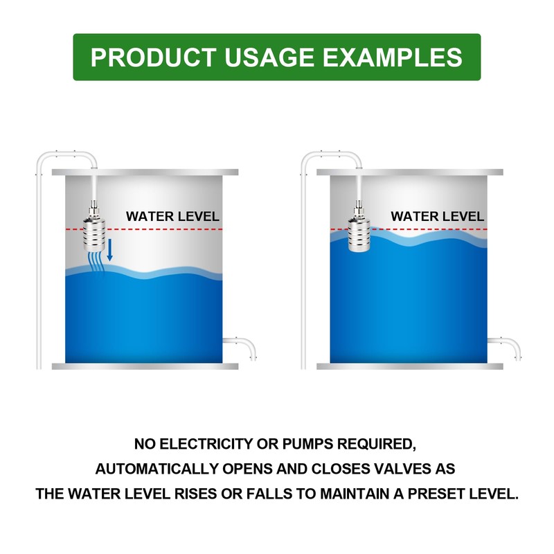 TAISHER 1/2" 3/4" 304 Stainless Steel Automatic Water Level Control