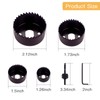 6PCS Hole Saw Kit - Carbon Steel Downlights Holesaw Drill