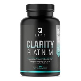 B-Life Clarity Platinum | Nootrópico Natural para Memoria y Enfoque | 240 Cápsulas