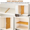 Tcatec 6 Set Wooden Tray Dividers for Cabinets, Kitchen Cookie