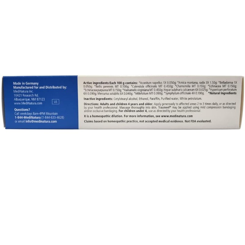 MediNatura Traumeel Ointment 3.53 oz – Arnica Herbal Topical Relief