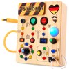 Ceoffo Montessori Toy Busy Board with LED