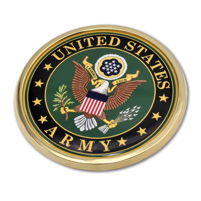 Elektroplate Officially Licensed Large United States Army Crest All Metal