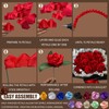 LatinaFlorista 300Pcs Premade Satin Ribbon Rose Petals Half-Finished for Eternal