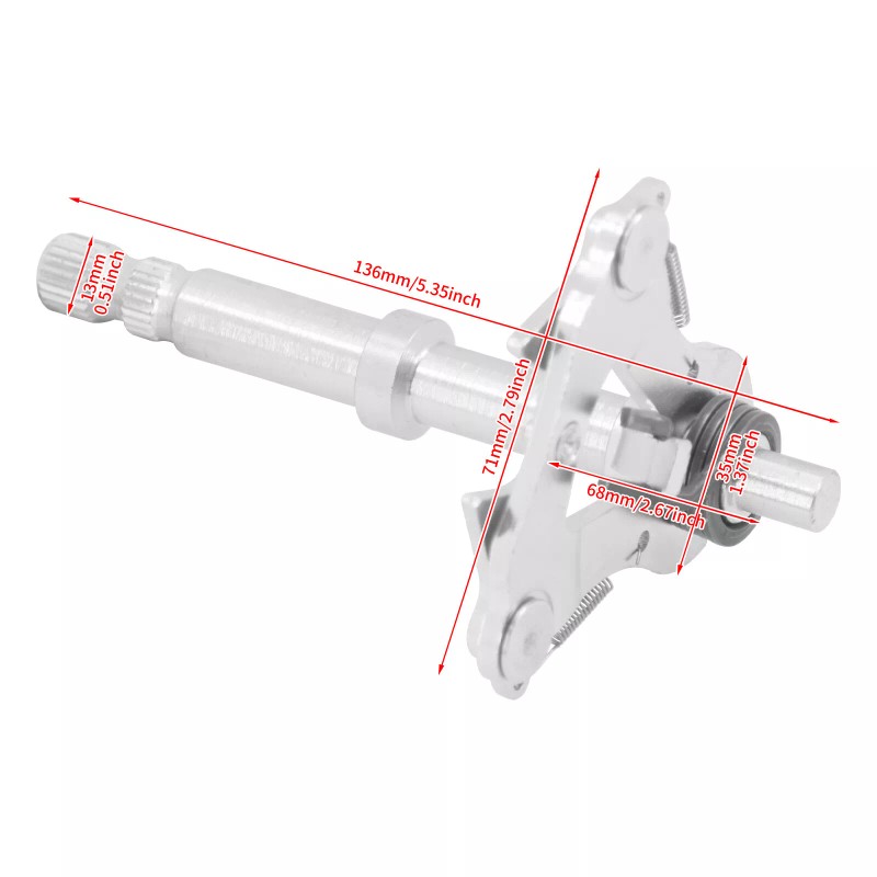 YHMTIVTU Chrome Transmission Gear Shifter Shaft Lever Fits For Harley