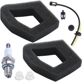 Qiuwanzia GX35 Air Filter for Honda GX35NT HHT35S 1.3HP 35cc HLT422 ULT425 UMK435 Small Engine Gasoline Trimmer Brushcutter Lawn Mower Generator Water Pumps Replace Parts with Spark Plug