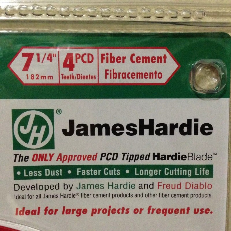 DIABLO Hardie Blade 7-1/4" x 4T Fiber Cement 60X Diamond-Tipped