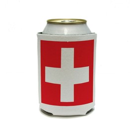 Graphics and More Switzerland Flag - Swiss International Can Cooler - Drink Insulator - Beverage Insulated Holder