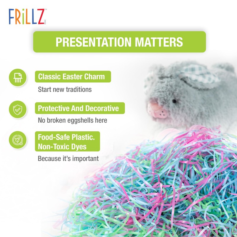 FRiLLZ Easter Basket Plastic Shred - Perfect Easter Grass for