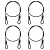 PATIKIL Security Cable 2ft x 1/8in (3mm), 4 Pack Blade
