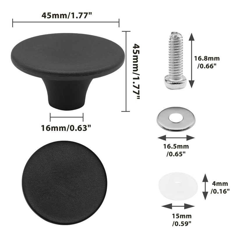 Uenhoy 4 Pcs Dutch Oven Knob Bakelite Pan Pot Lid