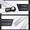 GemRed Digital Protractor Stainless Steel 600 mm Angle Gauge with