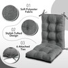 downluxe Indoor/Outdoor Rocking Chair Cushion Set, Tufted Comfortable Cushions for