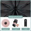 Seniny Inverted Travel Umbrella, Automatic Umbrellas for Rain, Windproof Compact