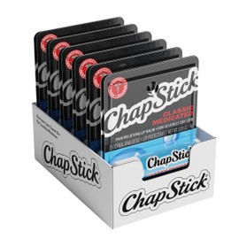 ChapStick Classic Tubos de bálsamo labial medicado, tratamiento de labios agrietados y protector de la piel - 0.15x12 Oz                              