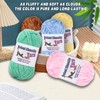 3 * 100g Fluffy Velvet Chenille Yarn for Crocheting and