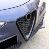 carpart2021 Carbon Fiber ABS Front V Shape Grille Trim Fit