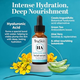 BEST Hyaluronic Acid Serum (BIG 2-OZ Bottle) for Skin  Face with Vitamin C, E, Organic Jojoba Oil, Natural Aloe and MSM - Deeply Hydrates  Plumps...  