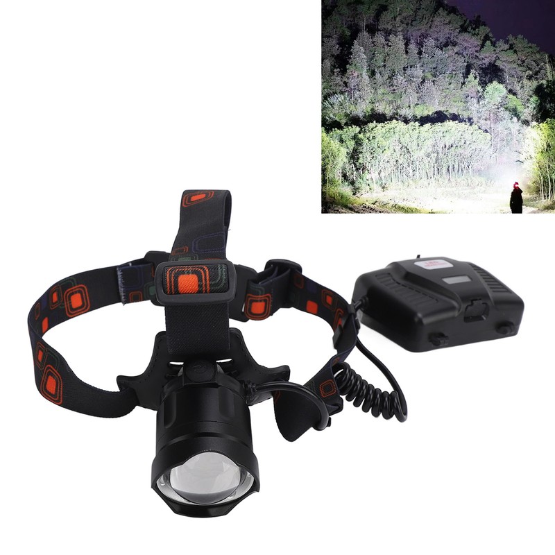 LED Headlamp High Power Adjustable Angle Telescopic Focus Waterproof Headlight