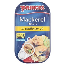 Princes Mackerel Fillets in Sunflower Oil (125g)