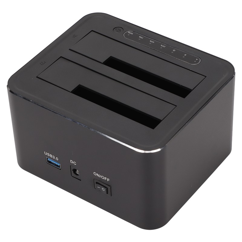 Hard Drive Docking Station USB3.0 Aluminium Alloy 7+15Pin SATA 5Gbps