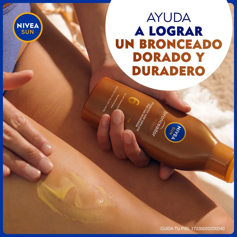 NIVEA SUN Aceite Bronceador Corporal (200 ml), Bronceador en Loción