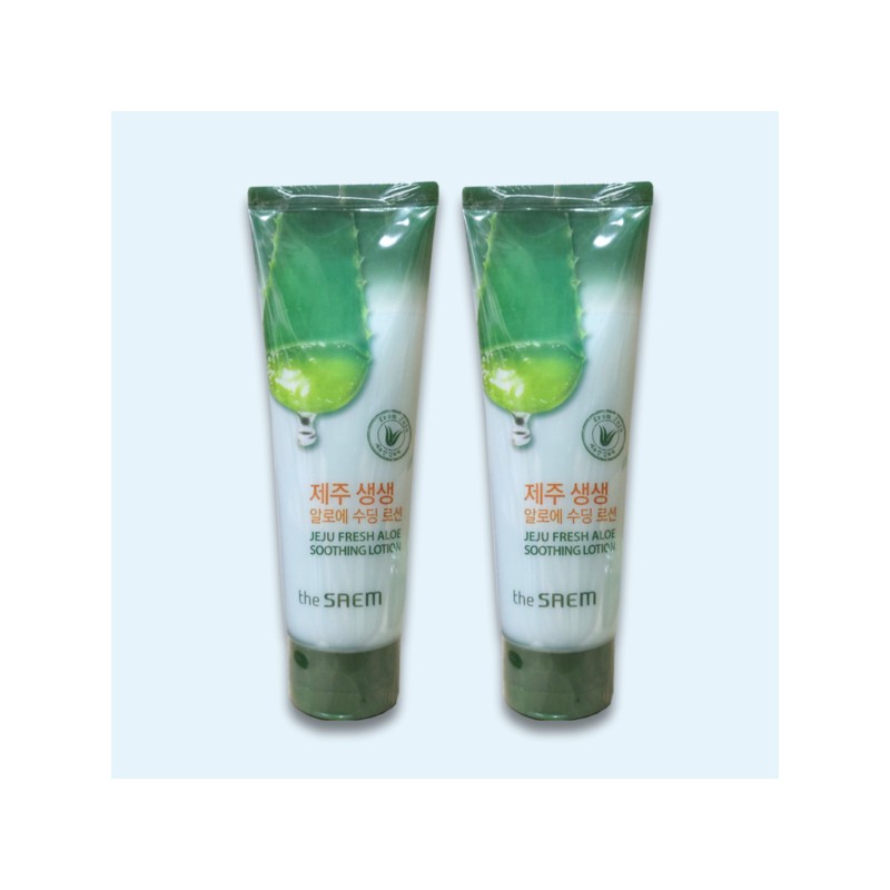 The Saem [더샘] 제주 생생 알로에 수딩로션 250ml 2개 [The