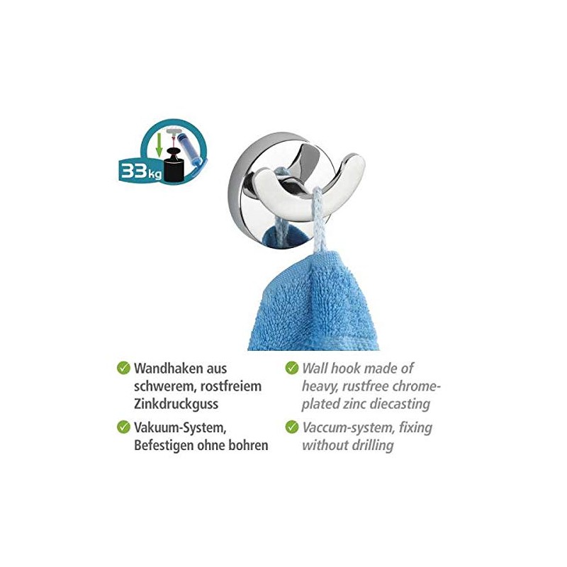 WENKO Vacuum-Loc® Wandhaken Duo Capri
