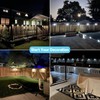 Bridika Solar Fence Lights Warm White & White, Solar Outdoor