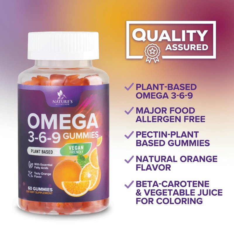 Omega 3 6 9 Gummies - Vegan Omega 3 Supplement