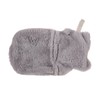 Grey Cat Animal Character Warm hot Water Bottle with Removable