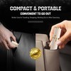 3zorqinron Portable Mini Refillable Atomizer, Cowhide Material, 5ml Travel Perfume