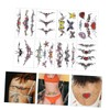 Baluue Waterproof Scar Cover Realistic Temporary Butterfly Flower Stickers for