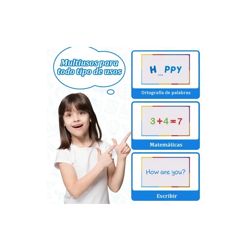 Regletas Magnéticas Montessori QITING Letras Inglés 248 Pzs Espuma EVA